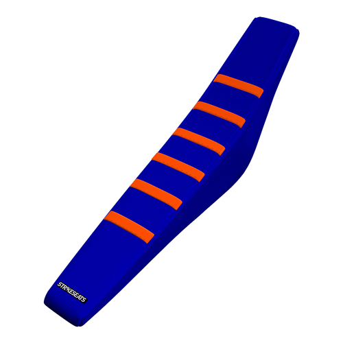 KTM SX/SXF/XC/XCF 19-22 /EXC/EXCF 20-22 ORANGE/BLUE/BLUE Gripper Ribbed Seat Cover
