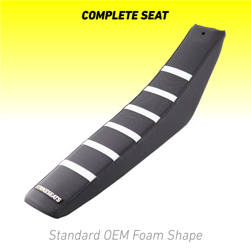 Husqvarna TC125/250/FC250/350/450 23-25/ TE150/300/FE250/501 24-25 WHITE/BLACK/BLACK Standard OEM Complete Seat