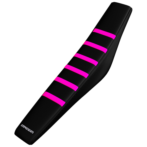 Honda CRF450R/CRF450RX 21-24/ CRF250R/CRF250RX 22-24 PINK/BLACK/BLACK Gripper Ribbed Seat Cover