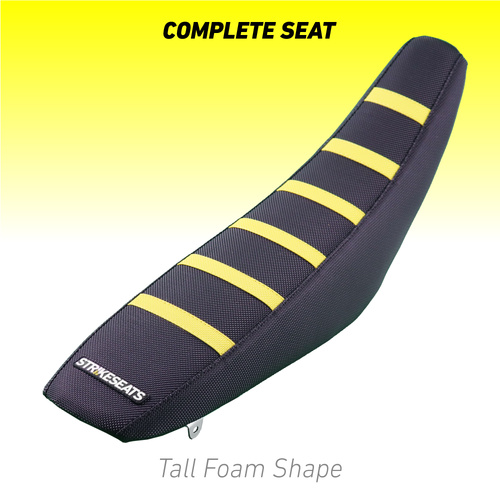 Suzuki RM125 01-12/RM250 01-12 YELLOW/BLACK/BLACK TALL Complete Seat