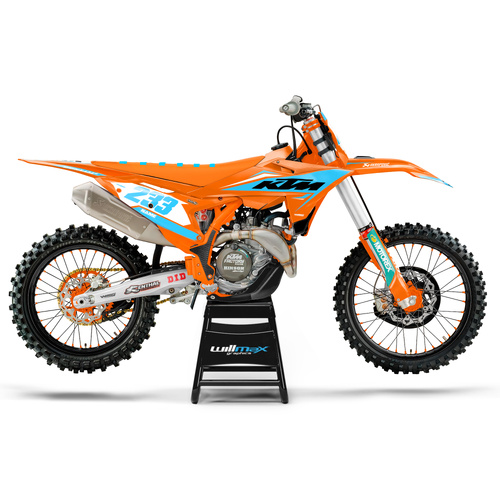 KTM Adore Light Blue Graphics Kit
