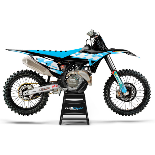 KTM Air Black Light Blue Graphics Kit