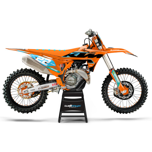 KTM Ascend Light Blue Graphics Kit