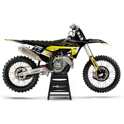 KTM Blast Black Yellow Graphics Kit