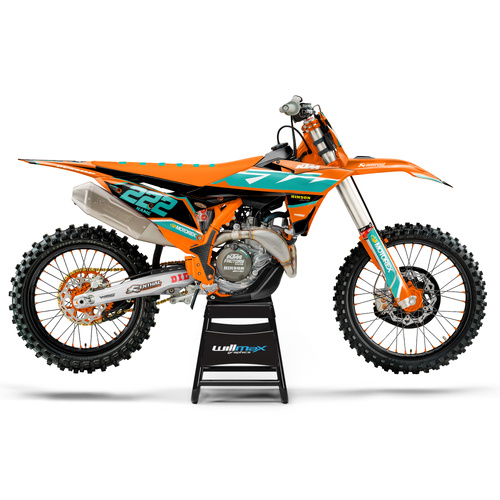 KTM Fracture Teal Graphics Kit