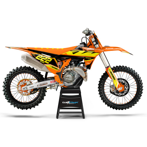 KTM Fracture Yellow Graphics Kit