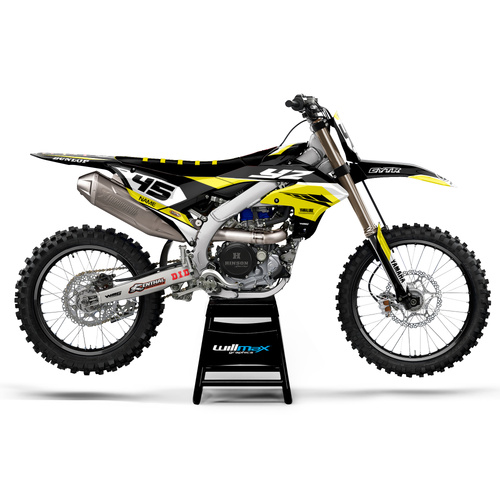 Yamaha Believe Black Yellow Graphics Kit