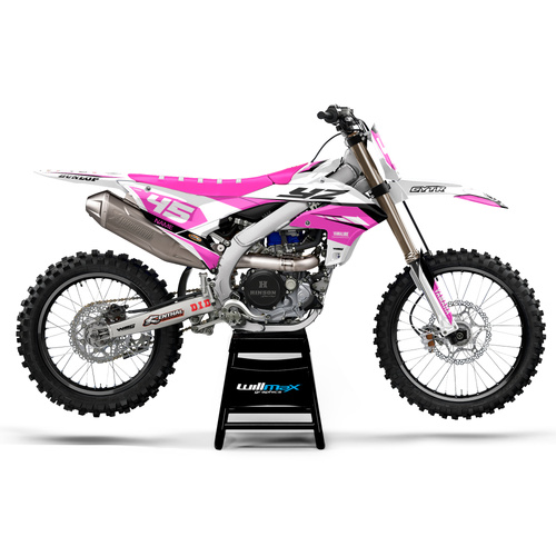 Yamaha Believe White Pink Graphics Kit
