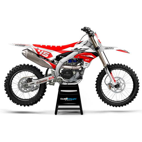 Yamaha Believe White Red Graphics Kit