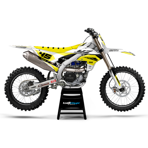Yamaha Believe White Yellow Graphics Kit