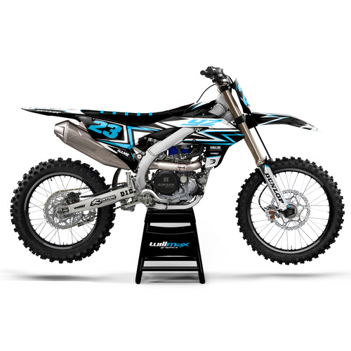 Yamaha Break Black Light Blue Graphics Kit
