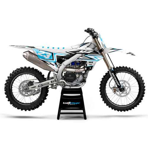 Yamaha Break Light Blue Graphics Kit