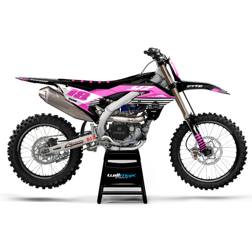 Yamaha Breeze Black Pink Graphics Kit