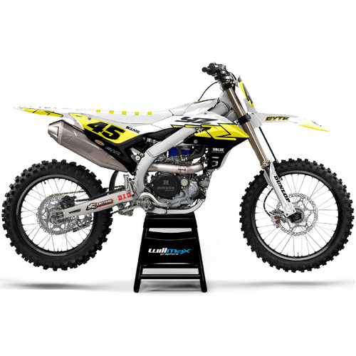 Yamaha Conception White Yellow Graphics Kit
