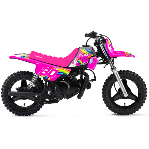 Yamaha PW50 85-24 Rainbow Unicorn Graphics